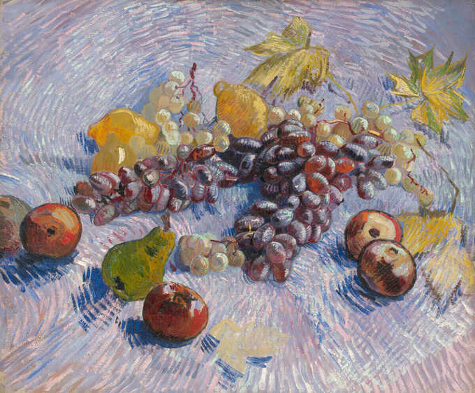Vincent van Gogh : Raisins, citrons, poires et pommes