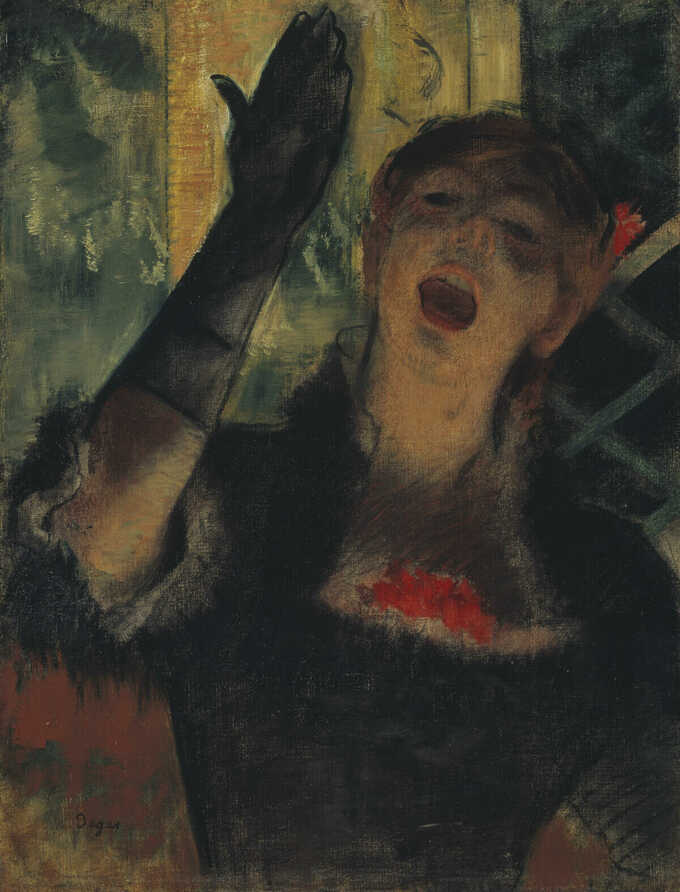 Hilaire Germain Edgar Degas : Chanteur de café