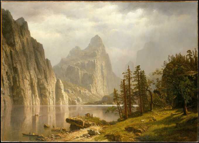 Albert Bierstadt : Rivière Merced, vallée de Yosemite