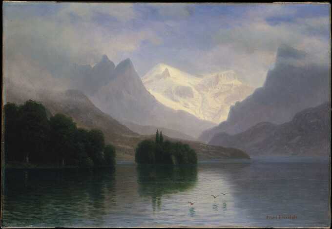 Albert Bierstadt : Scène de montagne