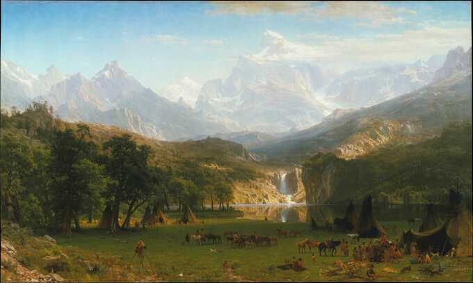 Albert Bierstadt : Les montagnes Rocheuses, Lander's Peak