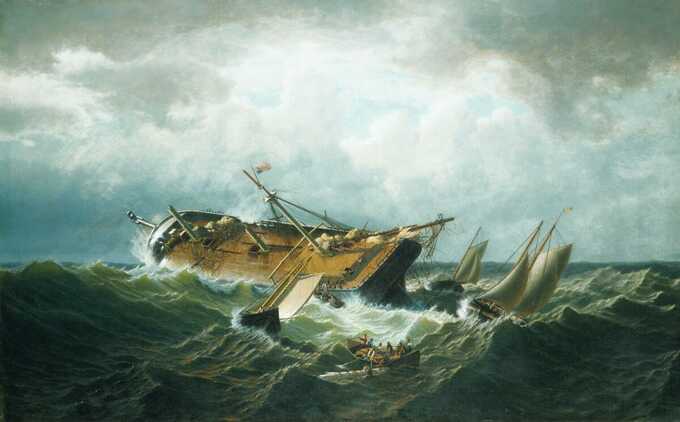 William Bradford : Naufrage au large de Nantucket (Épave au large de Nantucket après une tempête)