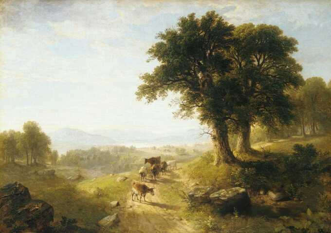 Asher Brown Durand : Scène de rivière