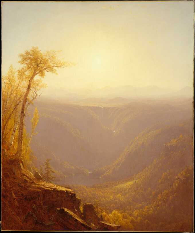 Sanford Robinson Gifford : Une gorge dans les montagnes (Kauterskill Clove)
