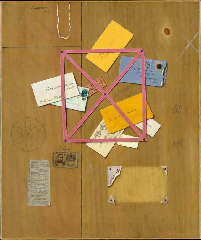 William Michael Harnett : Le porte-lettres de l'artiste