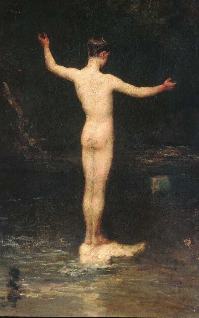 William Morris Hunt : Les baigneurs