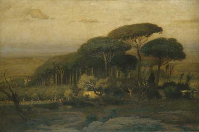 George Inness : Pinède de la Villa Barberini