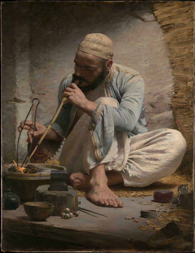 Charles Sprague Pearce : Le bijoutier arabe