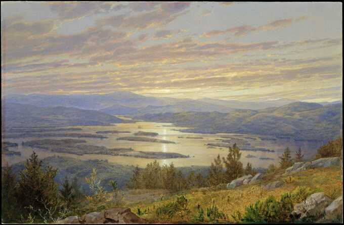 William Trost Richards : Lac Squam depuis Red Hill