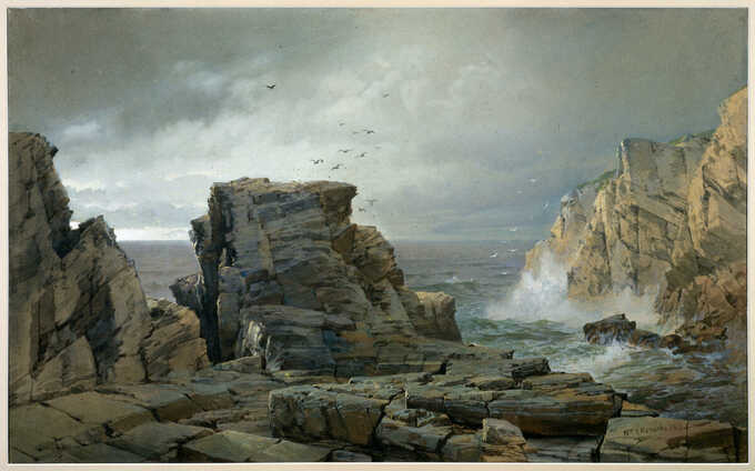 William Trost Richards : Une côte rocheuse