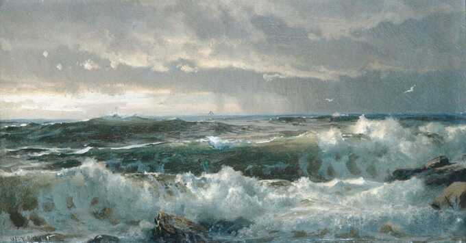 William Trost Richards : Surfez sur les rochers