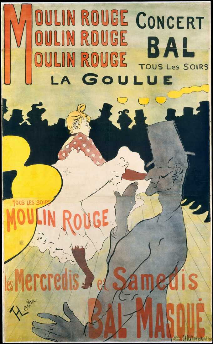 Henri de Toulouse-Lautrec : Moulin Rouge:  La Goulue