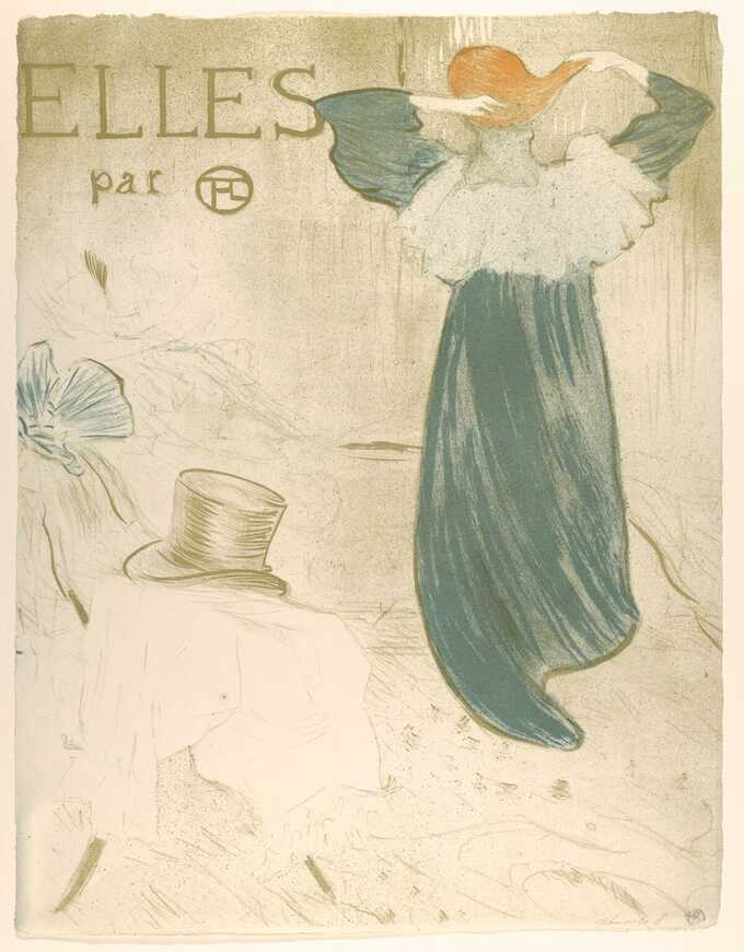 Henri de Toulouse-Lautrec : Elles (portfolio cover)