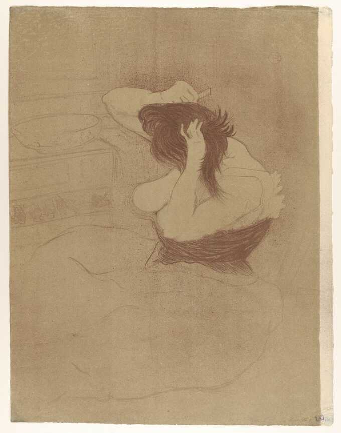 Henri de Toulouse-Lautrec : Se peigner les cheveux