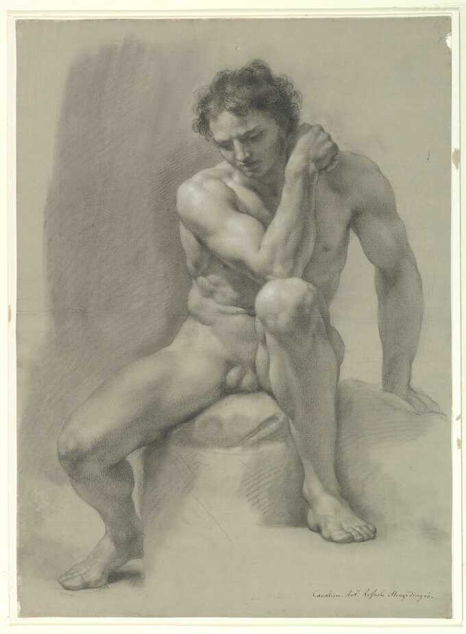 Anton Raphael Mengs : Homme nu assis