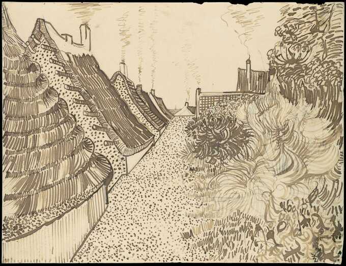 Vincent van Gogh : Street in Saintes-Maries-de-la-Mer