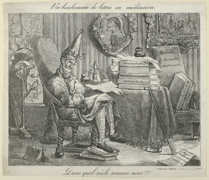 Eugène Delacroix : Un camarade littéraire méditant