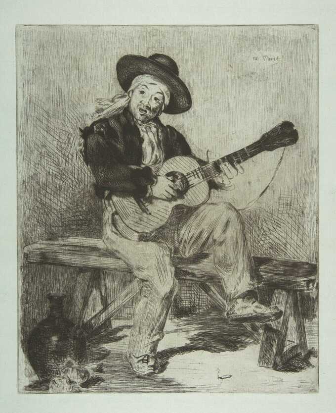 Edouard Manet : Le chanteur espagnol (Le Guitarrero)