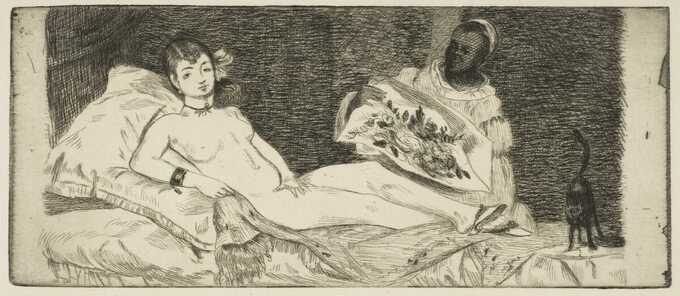 Edouard Manet : Olympia (petite assiette)