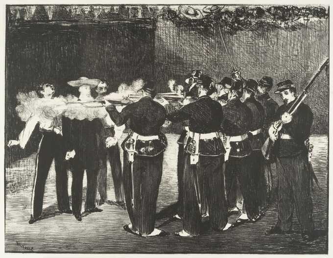 Edouard Manet : L'exécution de l'empereur Maximilien (L'exécution de Maximilien)