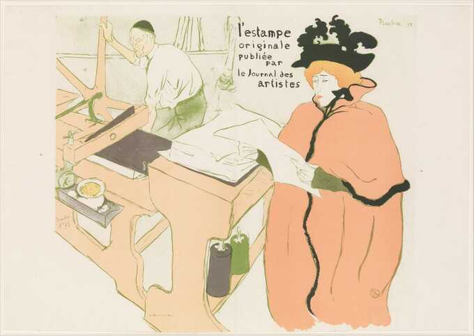 Henri de Toulouse-Lautrec : Cover for L'Estampe originale, Album I, publiée par les Journal des Artistes