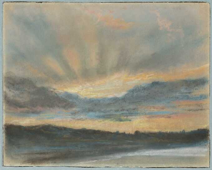 Eugène Delacroix : Coucher de soleil