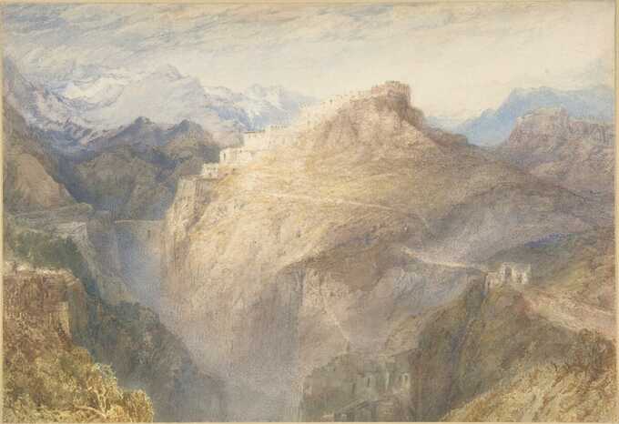Joseph Mallord William Turner : The Fort of L'Esseillon, Val de la Maurienne, France