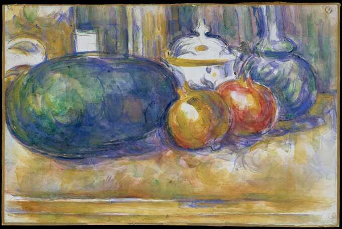 Paul Cézanne : Nature morte à la pastèque et aux grenades