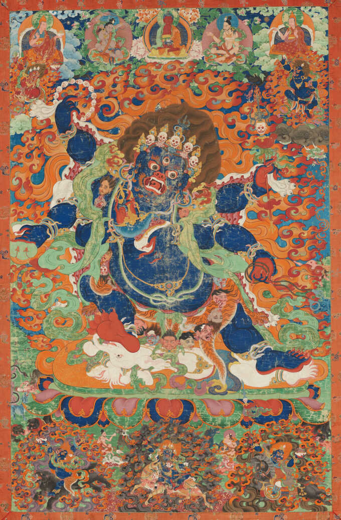  : Le protecteur courroucé Mahakala, forme protectrice tantrique d'Avalokiteshvara