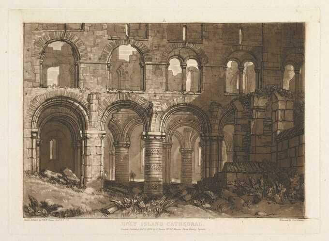 Joseph Mallord William Turner : Holy Island Cathedral (The Book Studies, Partie 3, planche 11)