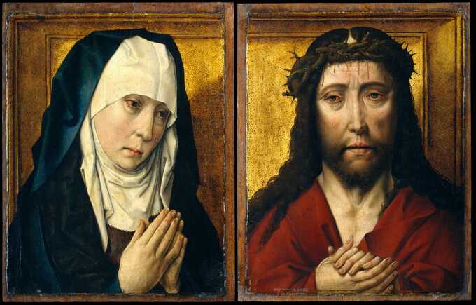 Dieric Bouts : La Vierge en deuil ; L'homme des douleurs