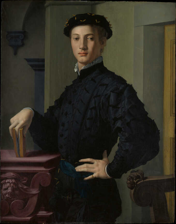Bronzino (Agnolo di Cosimo di Mariano) : Portrait d'un jeune homme