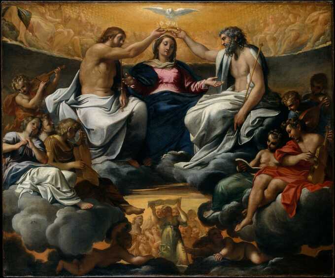 Annibale Carracci : Le couronnement de la Vierge