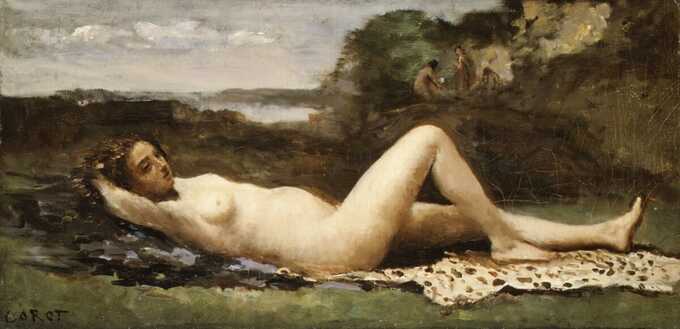 Camille Corot : Bacchante dans un paysage