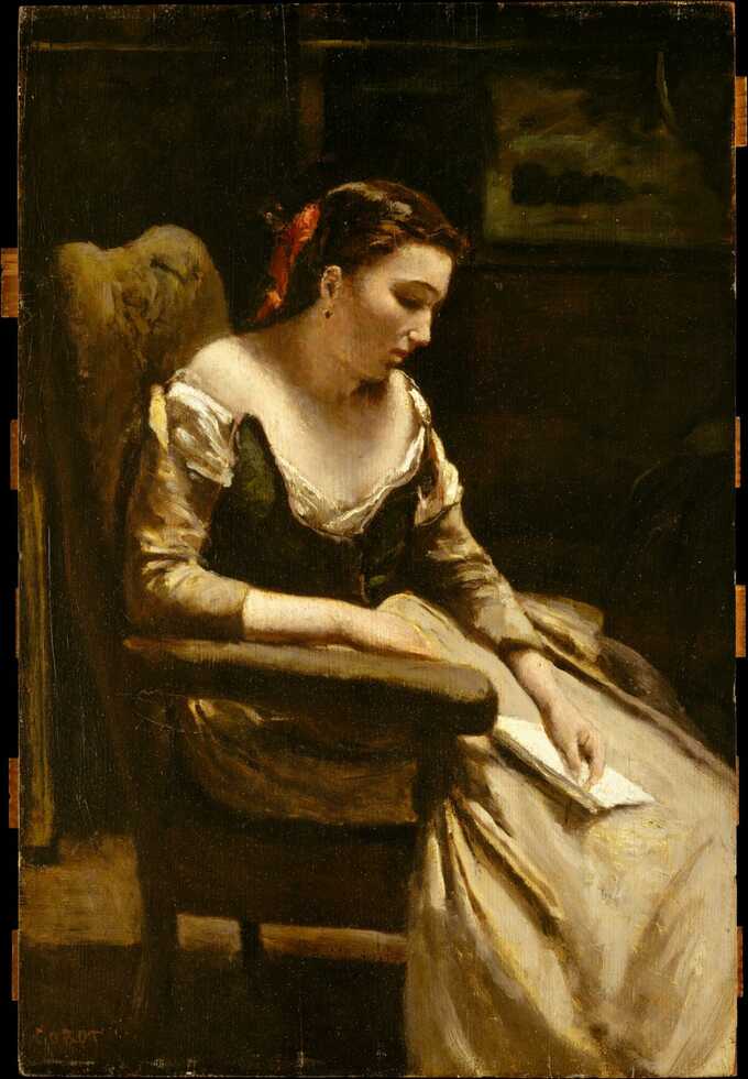 Camille Corot : La lettre