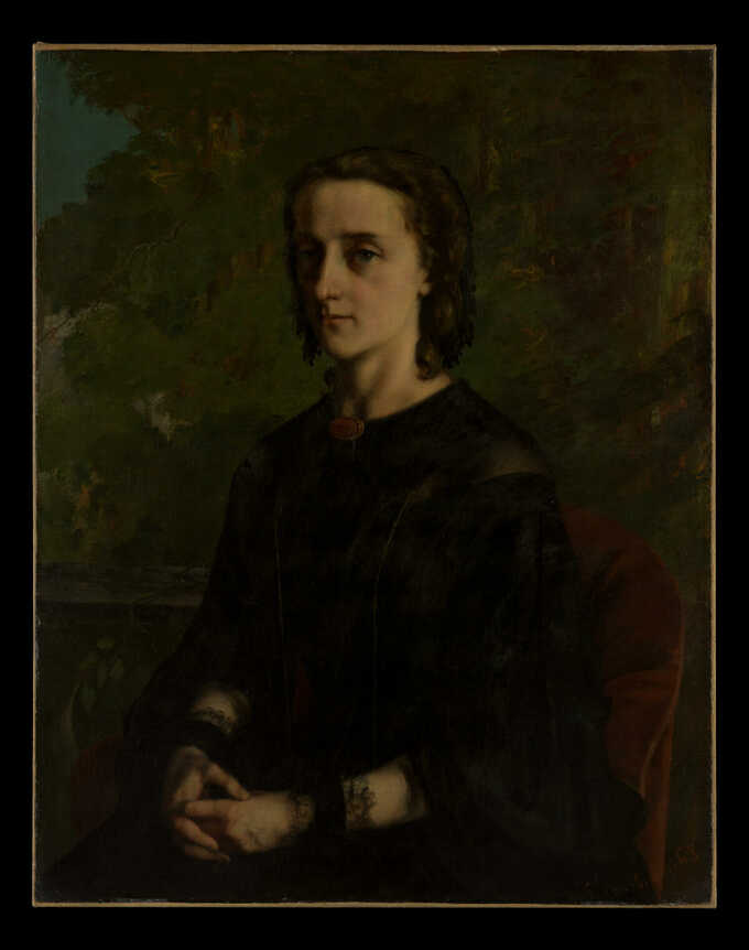 Gustave Courbet : Madame Frederic Breyer (Fanny Hélène Van Bruyssel, 1830–1894)