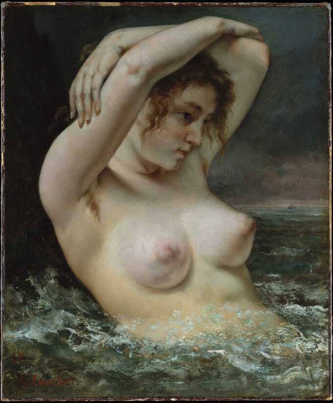 Gustave Courbet : La femme dans les vagues