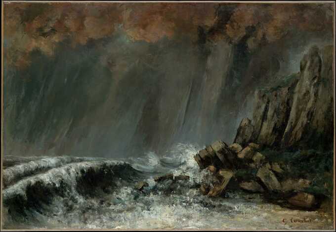 Gustave Courbet : Marine : la trombe marine