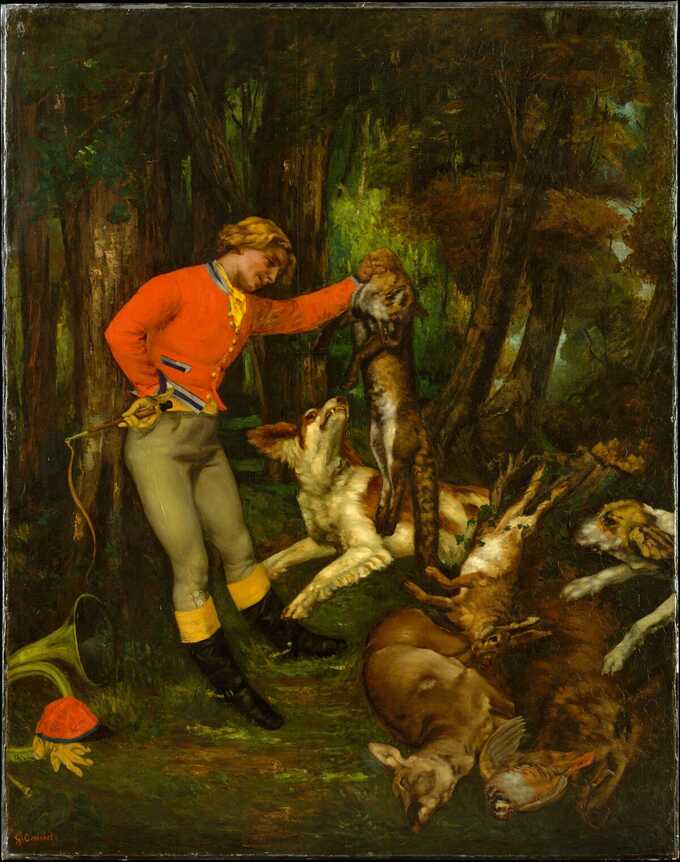 Gustave Courbet : Après la chasse