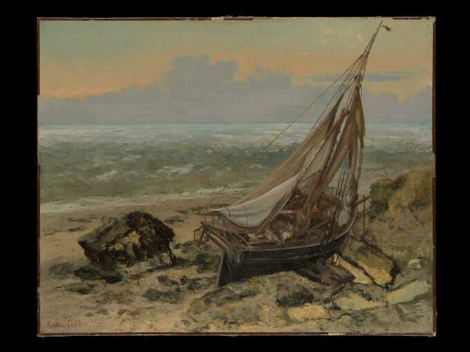 Gustave Courbet : Le bateau de pêche