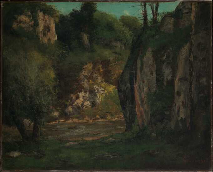 Gustave Courbet : Le ruisseau caché