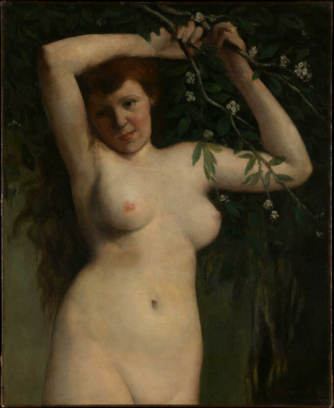 Gustave Courbet : Nu à la branche fleurie