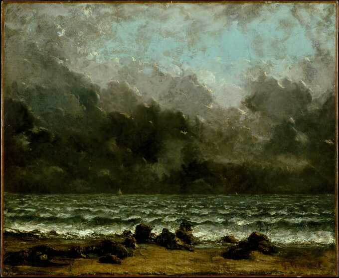 Gustave Courbet : La mer