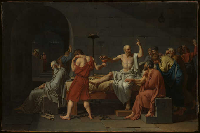 Jacques Louis David : La mort de Socrate