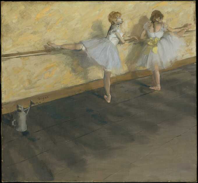Edgar Degas : Danseurs s'exerçant à la barre