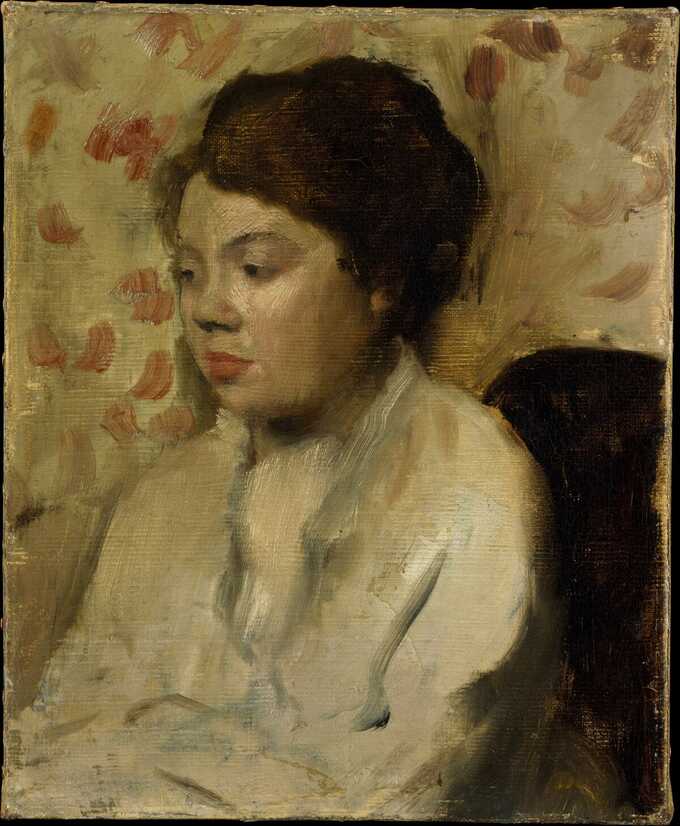 Edgar Degas : Portrait d'une jeune femme