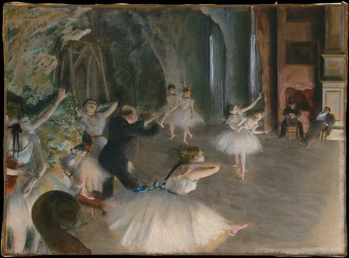 Edgar Degas : La répétition sur scène
