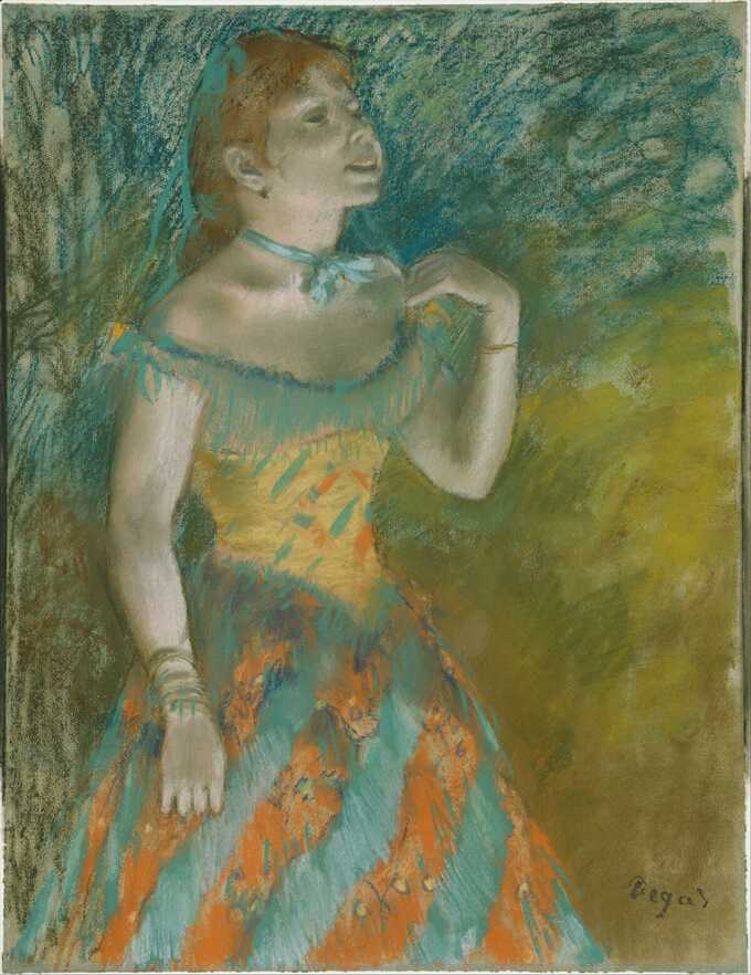 Edgar Degas : Le chanteur en vert