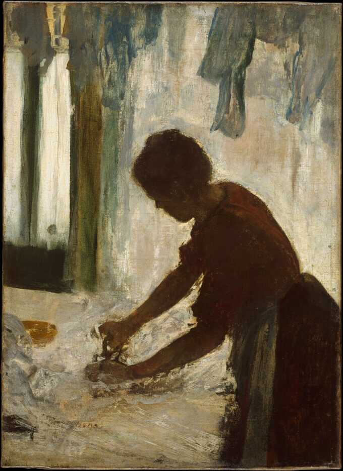 Edgar Degas : Une femme en train de repasser