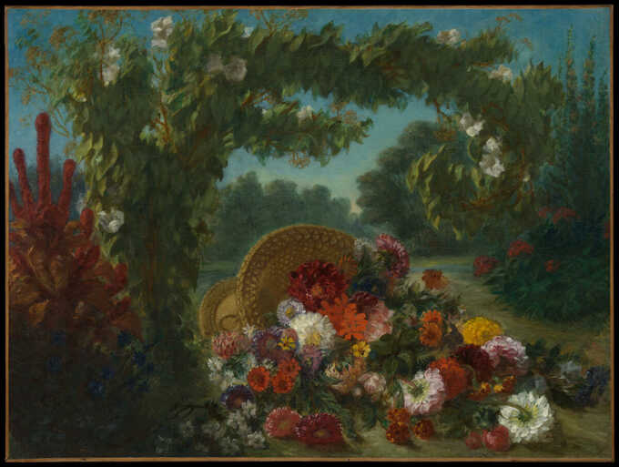 Eugène Delacroix : Panier de fleurs